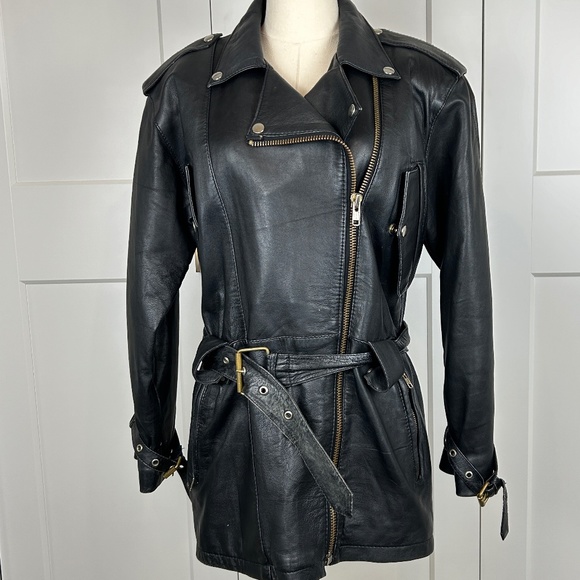 Vintage Moto Leather Jacket - Picture 15 of 16